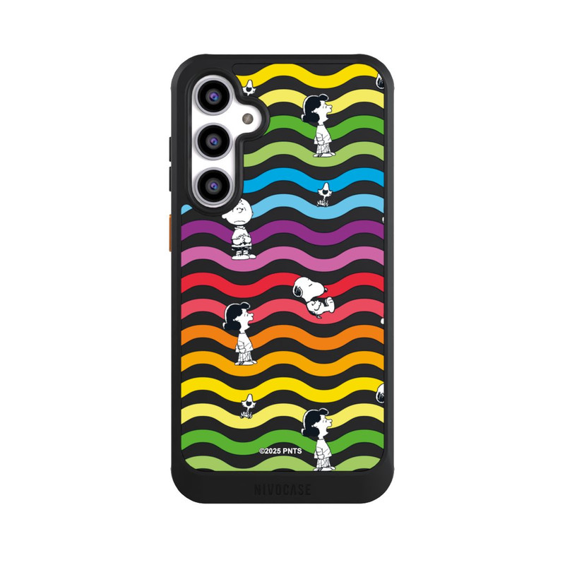 Galaxy S23 FE NIVOcore Snoopy Pattern Rainbow Transparent
