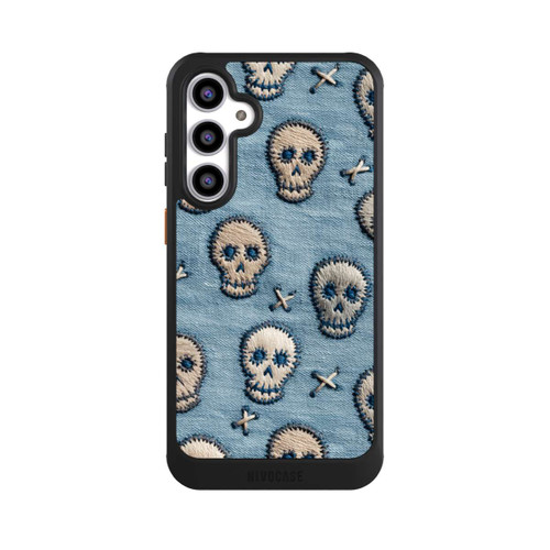 Samsung Galaxy S23 FE NIVOcore Skulls on Jeans Pattern
