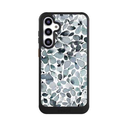 Samsung Galaxy S23 FE NIVOcore Eukalyptus Aquarell Blätter Grau