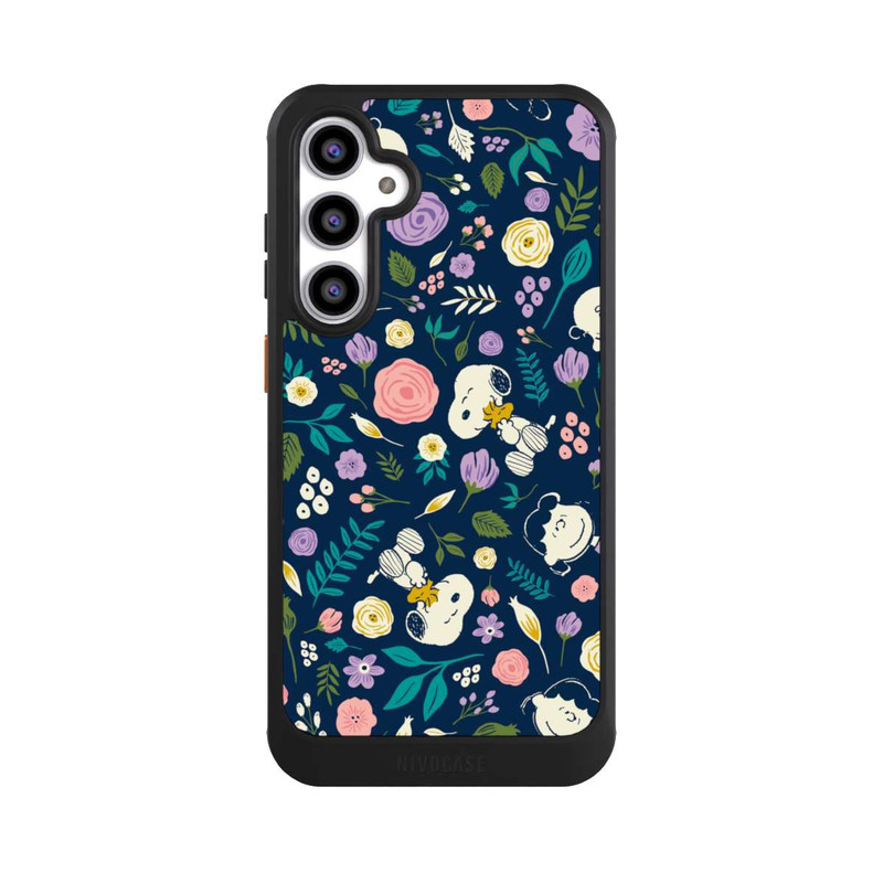 Galaxy S23 FE NIVOcore Peanuts Dark Flower Pattern