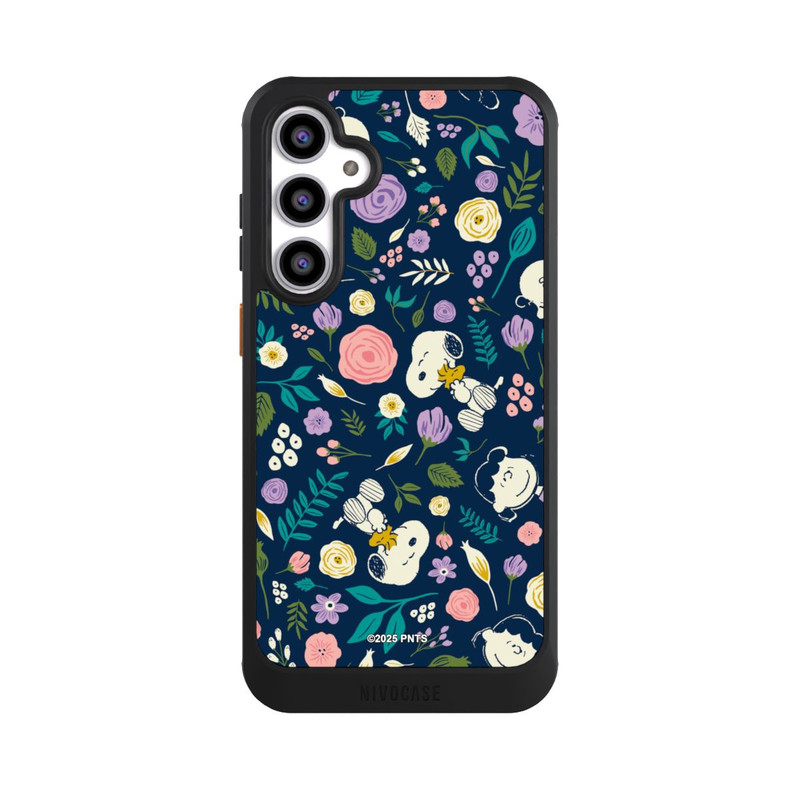 Galaxy S23 FE NIVOcore Peanuts Dark Flower Pattern