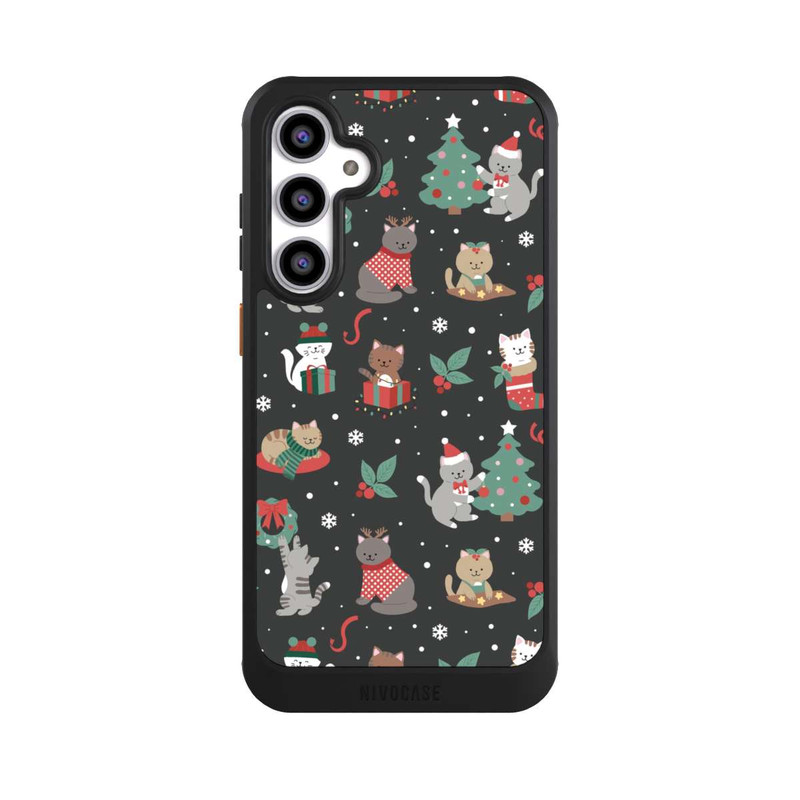 Galaxy S23 FE NIVOcore Christmas Festive Cute Holiday Kittens