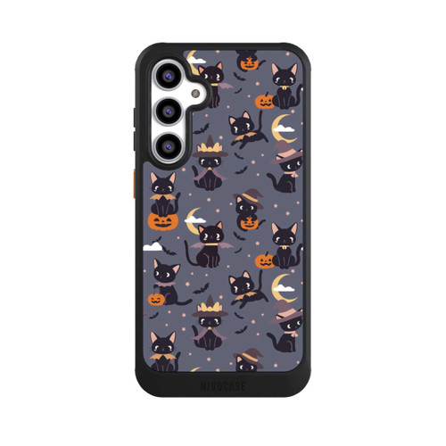 Samsung Galaxy S23 FE NIVOcore Cute Halloween Witch Cats and Pumpkins