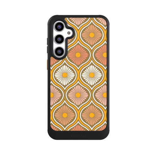 Samsung Galaxy S23 FE NIVOcore Groovy 70s Retro Mid-Century Daisy Flowers