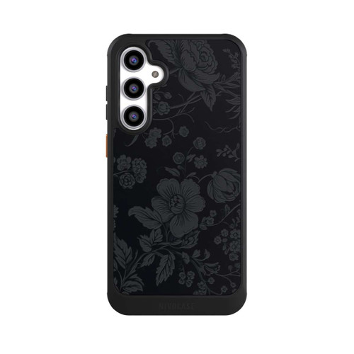 Samsung Galaxy S23 FE NIVOcore Dunkle Blumen Vintageoptik