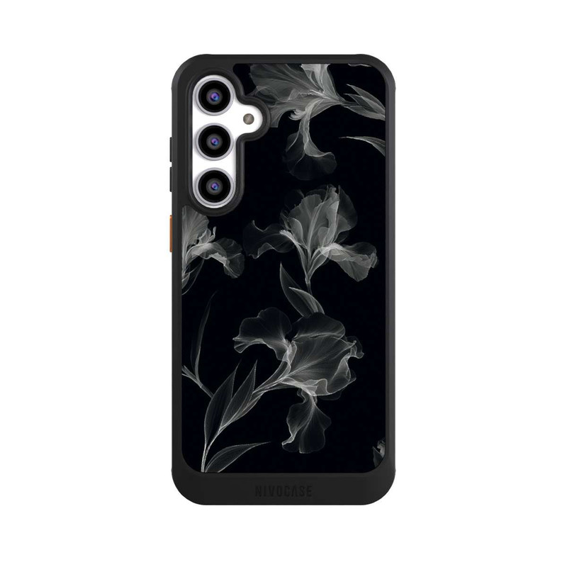Galaxy S23 FE NIVOcore Blumen Schwarz-Weiß Röntgenaufnahme