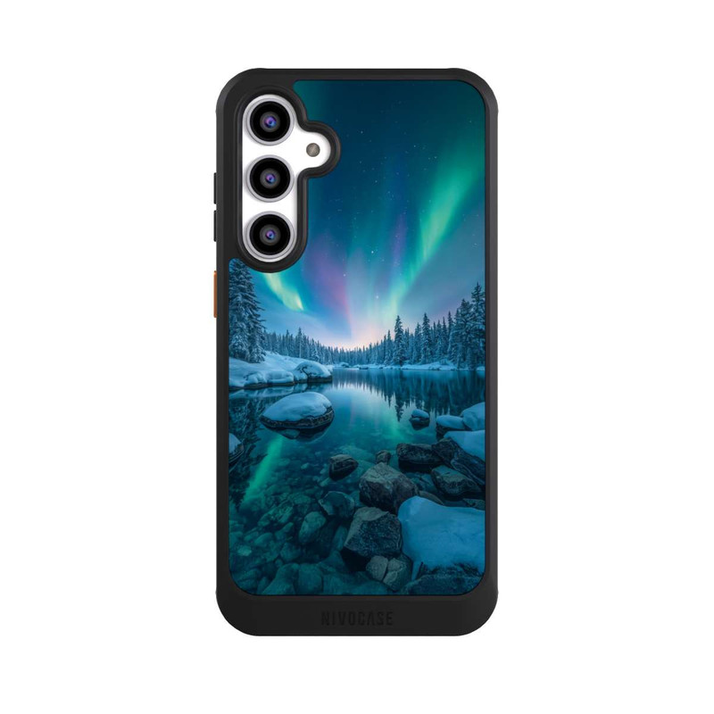 Galaxy S23 FE NIVOcore Nordlichter Glühen mit KI