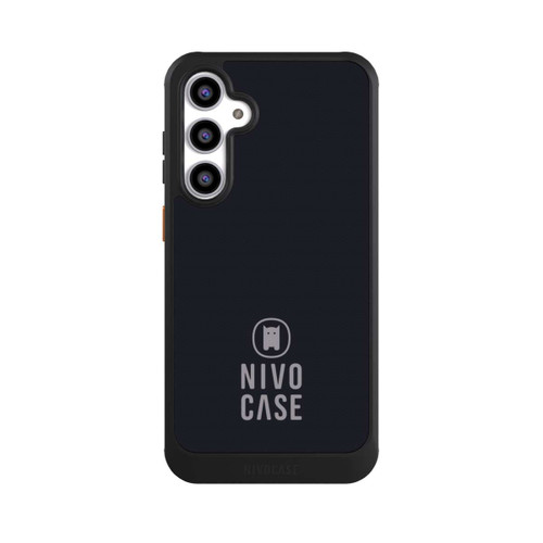 Samsung Galaxy S23 FE NIVOcore Nivocase Logo Schwarz Grau
