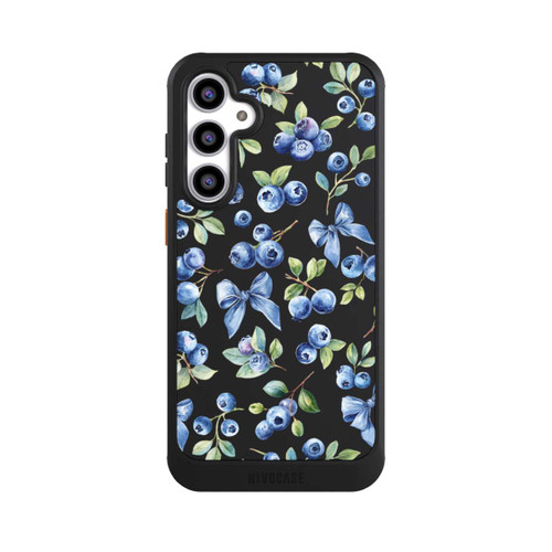 Samsung Galaxy S23 FE NIVOcore Blaubeere Schleifen Transparent mit KI
