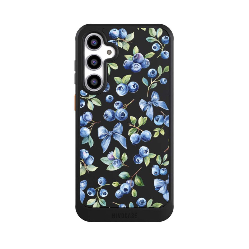 Galaxy S23 FE NIVOcore Blueberry Bows Transparent with AI