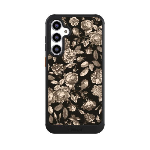 Samsung Galaxy S23 FE NIVOcore Leinwand dunkle Blumen