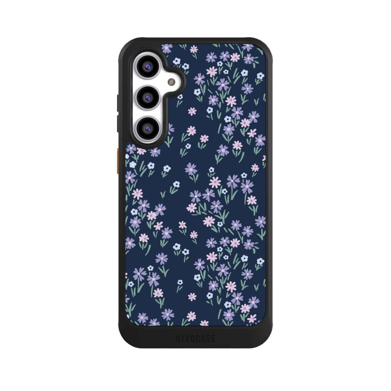 Galaxy S23 FE NIVOcore Dark Blue Floral Theme