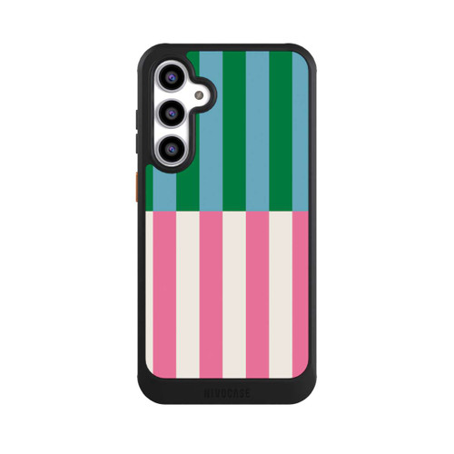 Samsung Galaxy S23 FE NIVOcore Motif Rayé Vert Rose