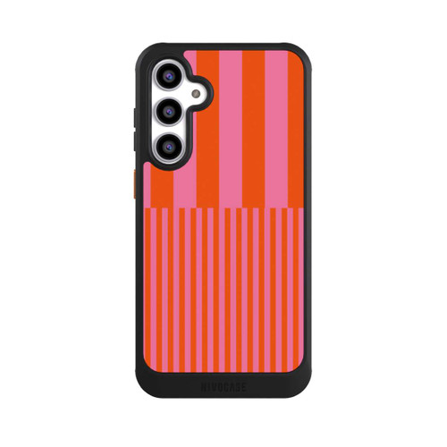 Samsung Galaxy S23 FE NIVOcore Striped Pattern Pink Red