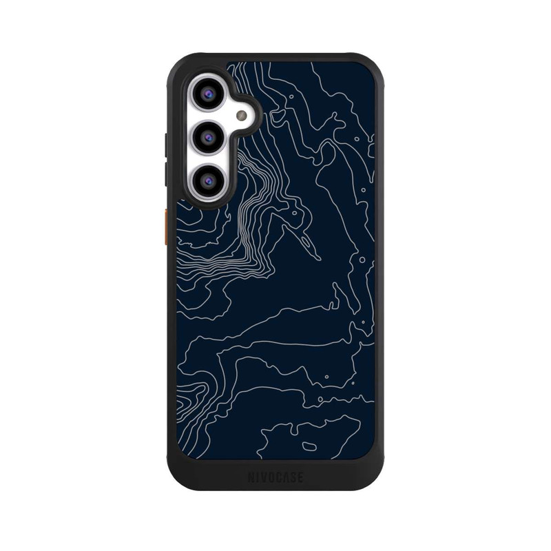 Galaxy S23 FE NIVOcore Berg Höhenlinien Dunkel