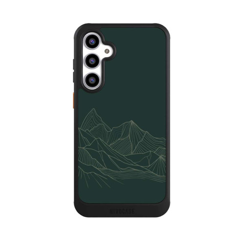 Samsung Galaxy S23 FE NIVOcore Berg Line Art Grün