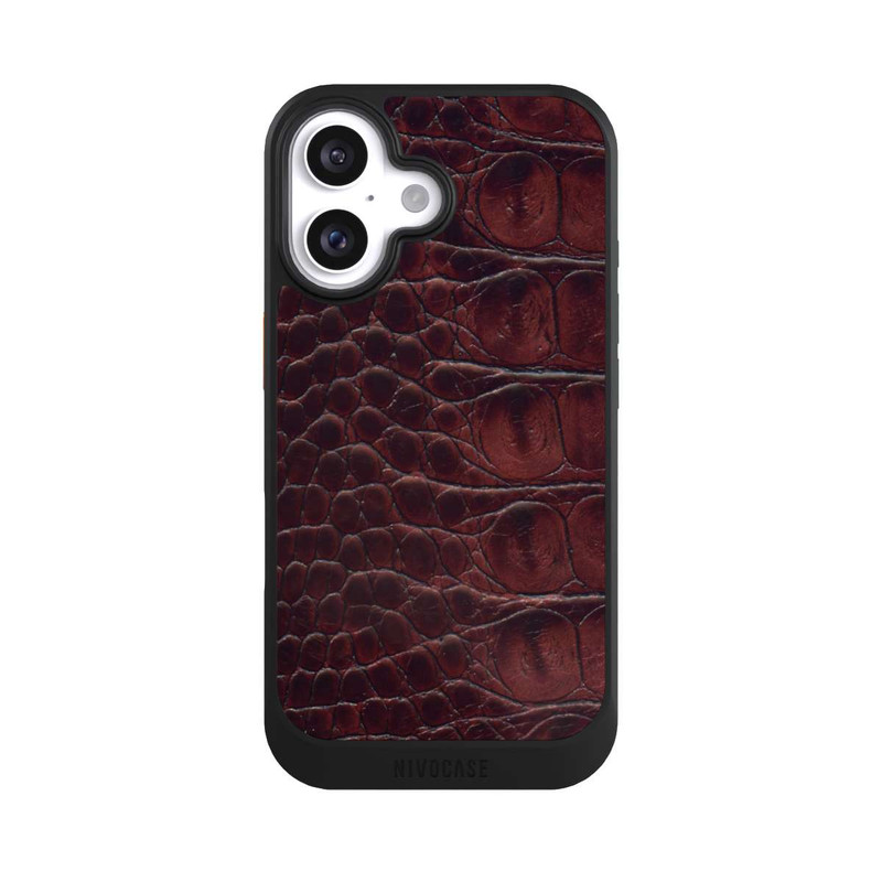iPhone 16 NIVOcore Kroco Dunkelbraun