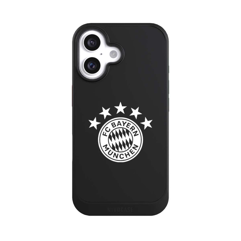 iPhone 16 NIVOcore Logo FCB Uni avec Étoiles - sans Fond