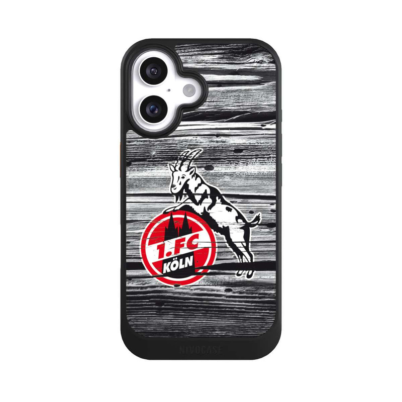 iPhone 16 NIVOcore Wooden Grunge 1.FC Köln