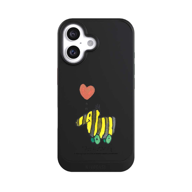 iPhone 16 NIVOcore Tigerente Herz transparent