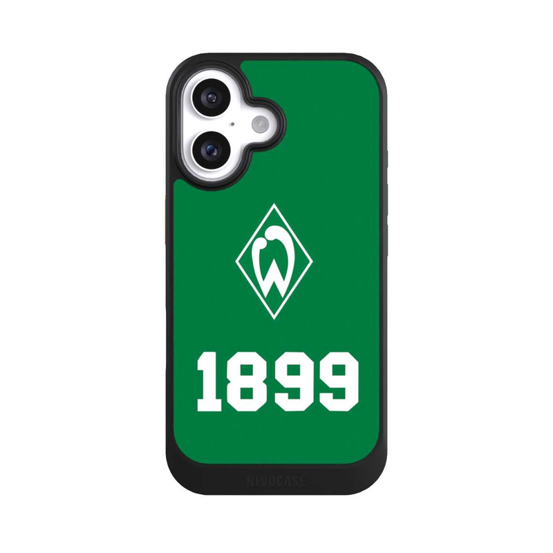 iPhone 16 NIVOcore 1899 Grün-Weiß Lebenslang Grün - Werder Bremen