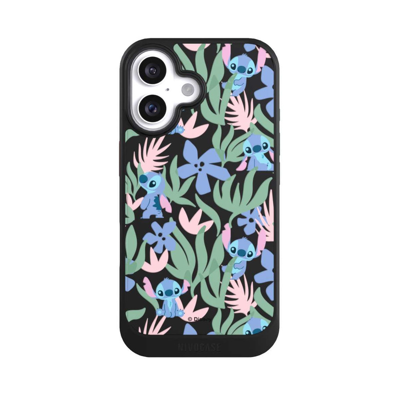 iPhone 16 NIVOcore Floral Pattern Stitch Transparent