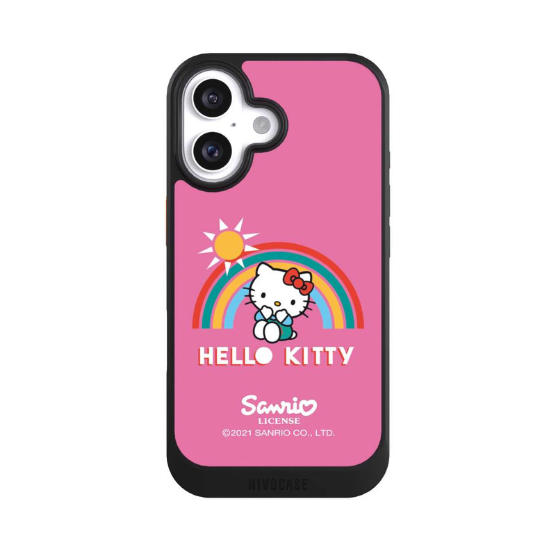 iPhone 16 NIVOcore Hallo Kitty Regenbogen