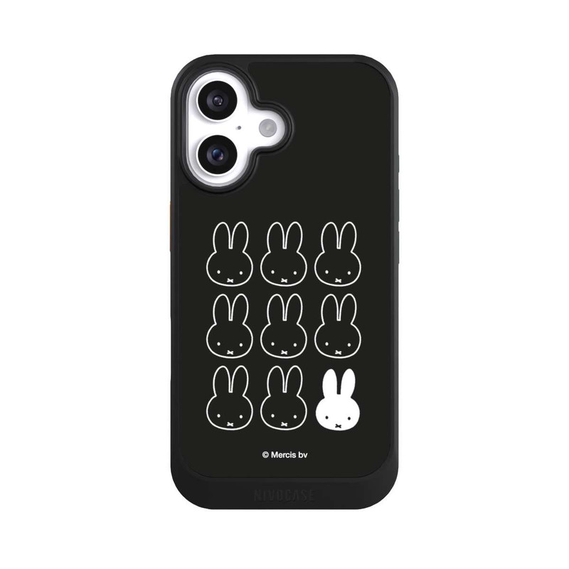 iPhone 16 NIVOcore Miffy Schwarz-Weiß