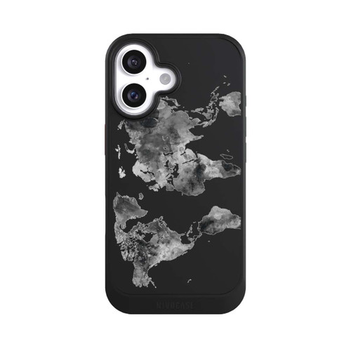 NIVOcore Weltkarte Schwarz Transparent