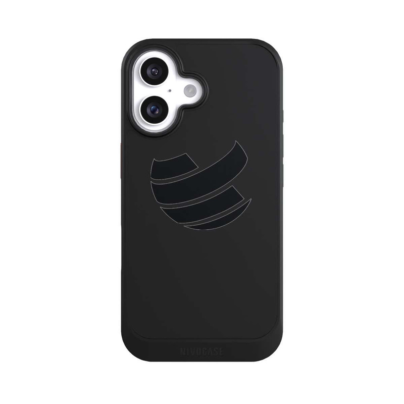 iPhone 16 NIVOcore Icon Schwarz Transparent