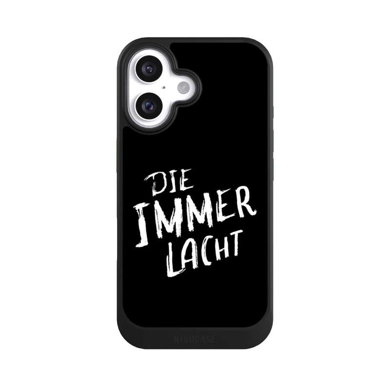 iPhone 16 NIVOcore Die Immer Lacht Schwarz