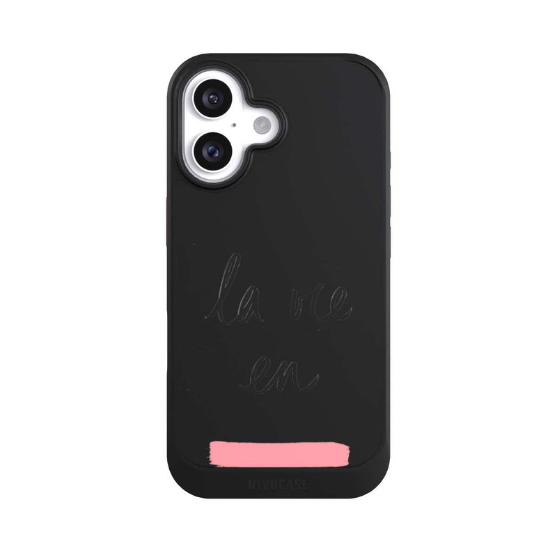 iPhone 16 NIVOcore La vie en Rosa Transparent