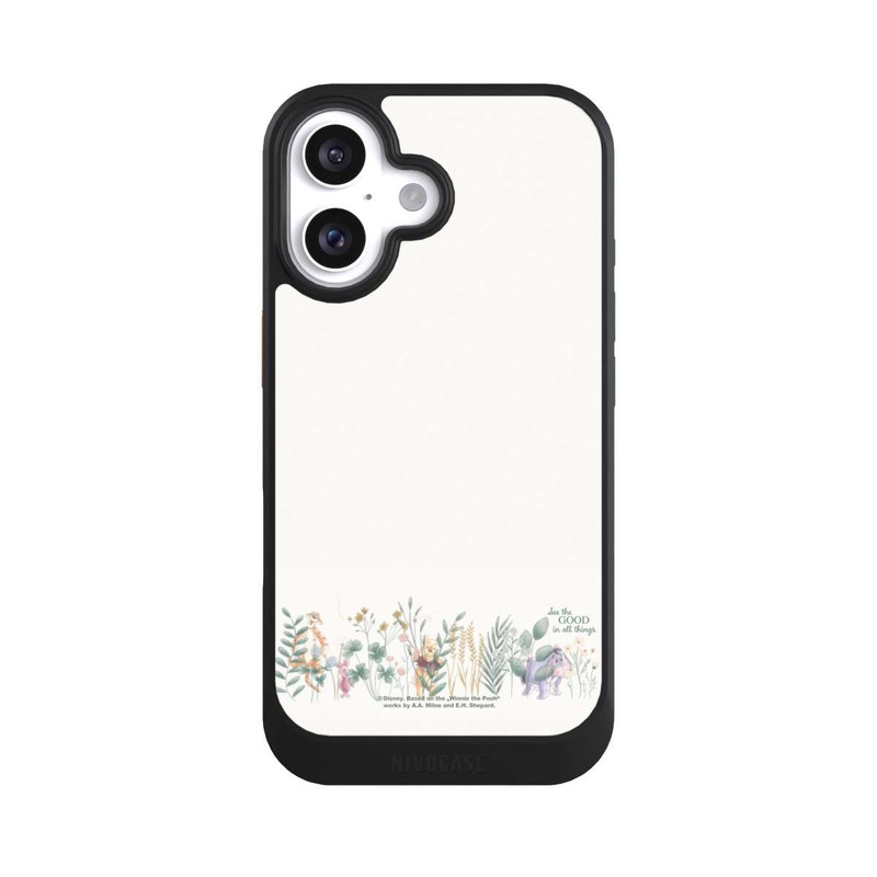 iPhone 16 NIVOcore Winnie Puuh und seine Freunde hinter Eukalyptus