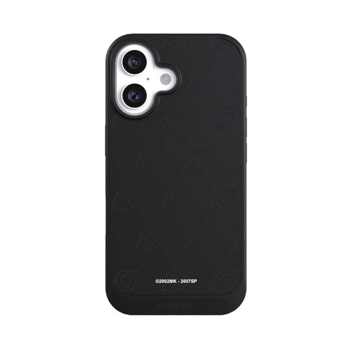 Apple iPhone 16 NIVOcore Black Konoha Pattern Transparant