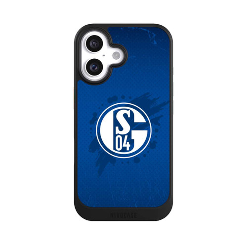 Apple iPhone 16 NIVOcore Schalke 04 Farbe Fleck Blau