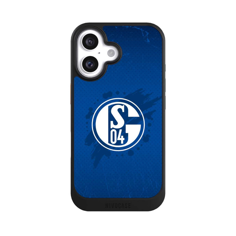 iPhone 16 NIVOcore Schalke 04 Farbe Fleck Blau