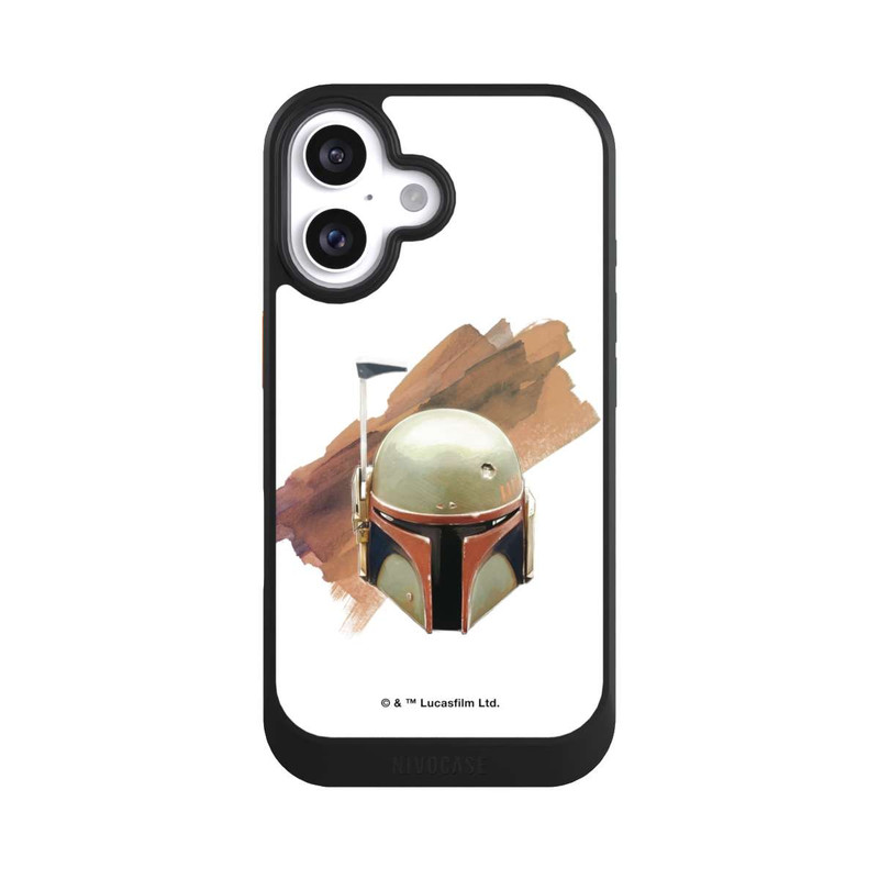 iPhone 16 NIVOcore Boba Fett Helm Weiß