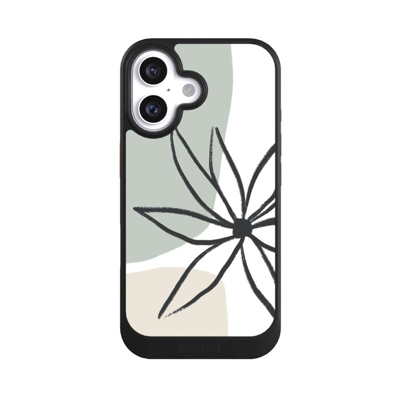 iPhone 16 NIVOcore Blume Minze und Sahne