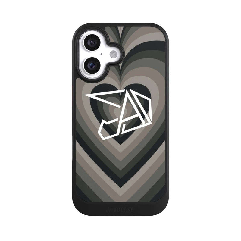 iPhone 16 NIVOcore Herz Grau
