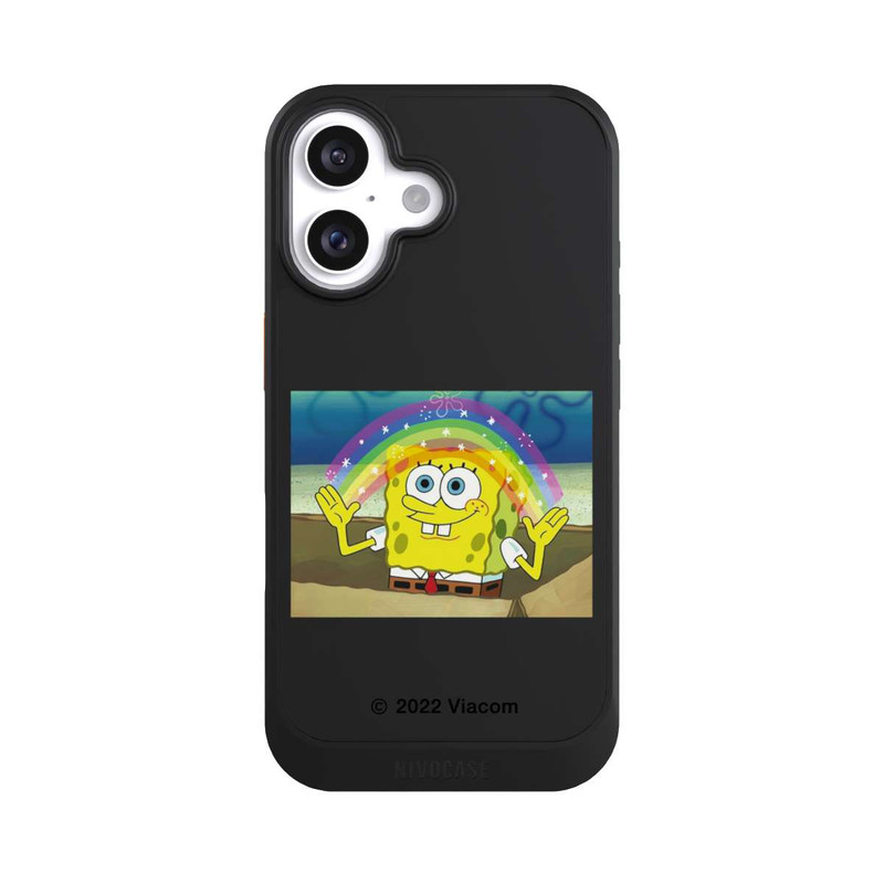 iPhone 16 NIVOcore Spongebob - Regenbogen Meme transparent