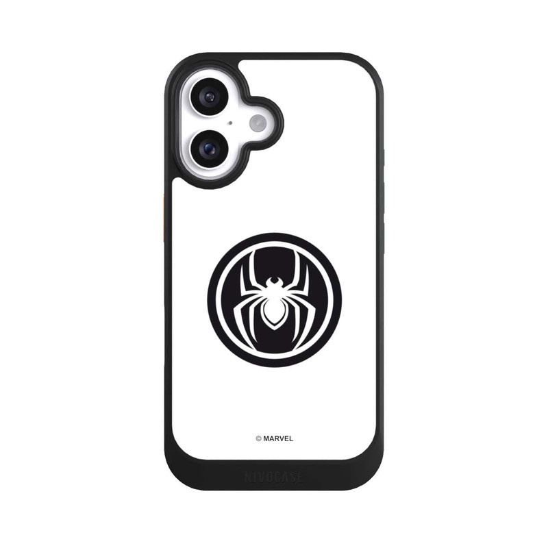 iPhone 16 NIVOcore Spider-Man Logo White