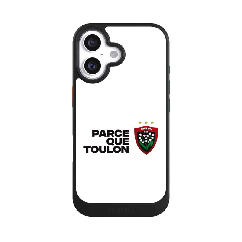 iPhone 16 NIVOcore RC Toulonnais PQT Weiß