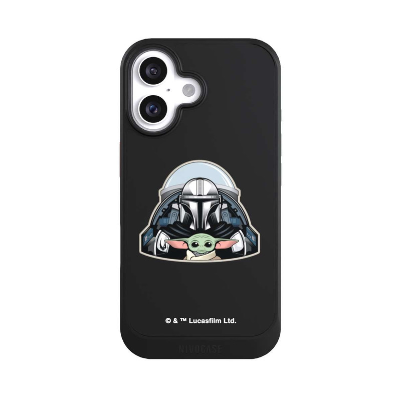 iPhone 16 NIVOcore Mando und Grogu Transparent