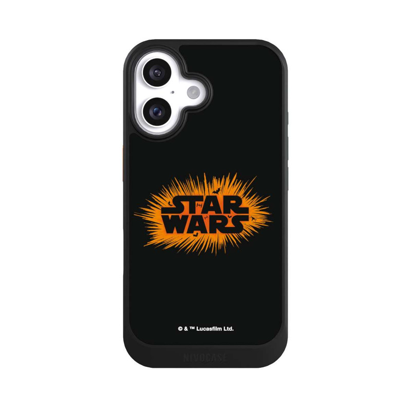 iPhone 16 NIVOcore Star Wars Logo Orange Halloween Explosion
