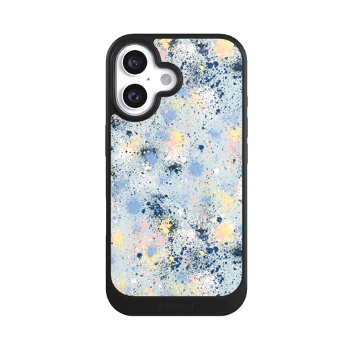 Apple iPhone 16 NIVOcore Tintentropfen Staub Textur Blau