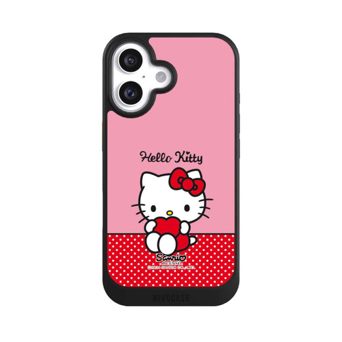 Apple iPhone 16 NIVOcore Hello Kitty sitzend mit Herz