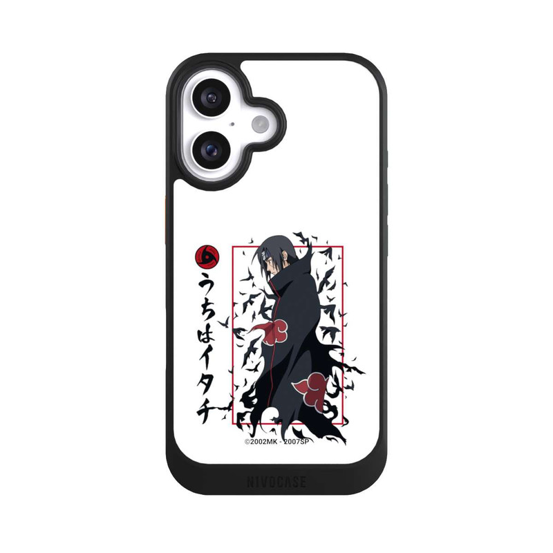 iPhone 16 NIVOcore Itachi Krähen Weiß