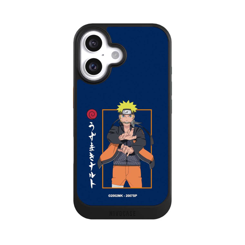 iPhone 16 NIVOcore Naruto Kampfposition Blau