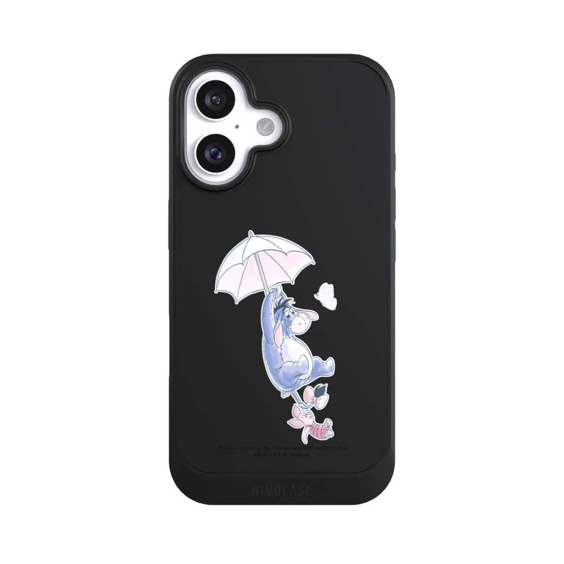 iPhone 16 NIVOcore Winnie Pooh Eeyeore Find Happiness Transparent