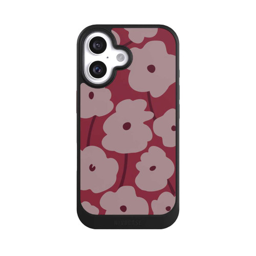  NIVOcore Minimalistische Blumen Bordeaux